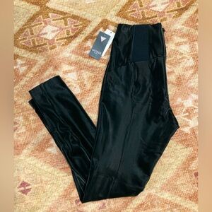 Guess Black Snakeskin Textured Leggings